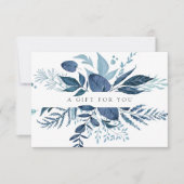 Wild Azure Gift Certificate Card (Voorkant)