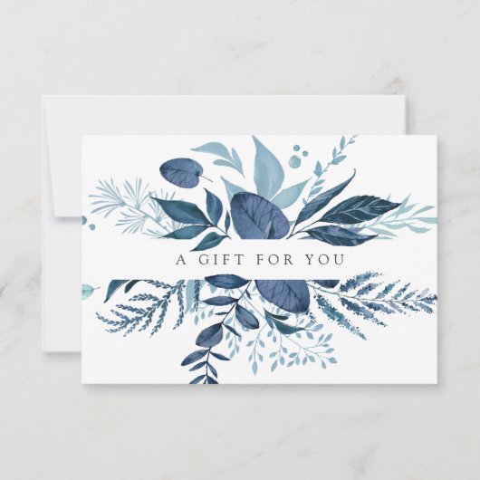 Wild Azure Gift Certificate Card (Voorkant)