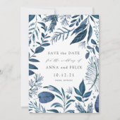 Wild Azure Save the Date Card (Devant)