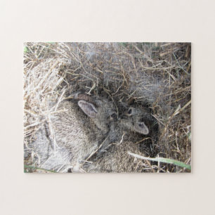 Wild Baby Bunnies Puzzle Legpuzzel