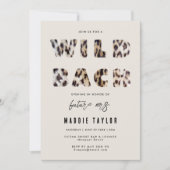 Wild Bach Leopard Future Mrs Bachelorette Party Kaart (Voorkant)