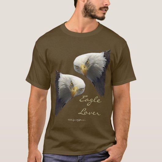 Wild Bald Eagle LOVER T-shirts (Voorkant)