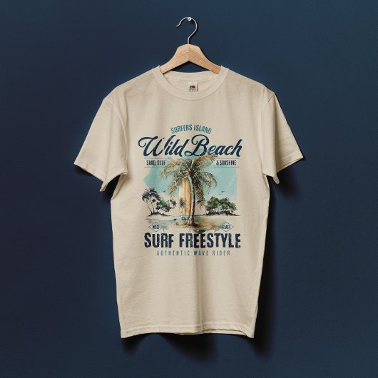 Wild Beach Surf Freestyle T-shirt