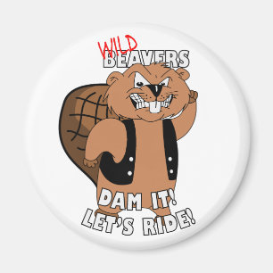 Wild Beavers - Fridge Magnet Magneet