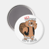 Wild Beavers - Koelkastmagneet Magneet (Voorkant / Achterkant)