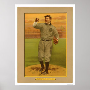Wild Bill Donovan Tigers Baseball 1911 Poster