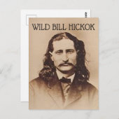 WILD BILL HICKOK-BRIEFKAARTEN BRIEFKAART (Voorkant / Achterkant)