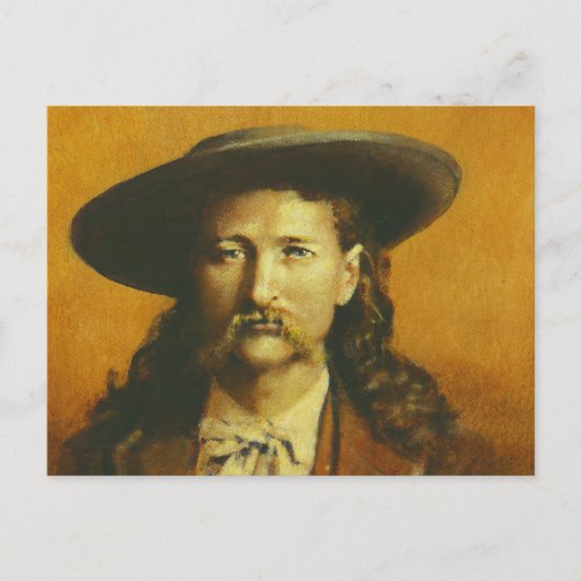 Wild Bill Hickok Illustratie Briefkaart (Voorkant)