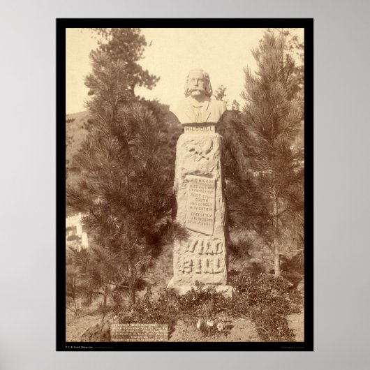 Wild Bill Hickok Monument SD 1891 Poster (Voorkant)