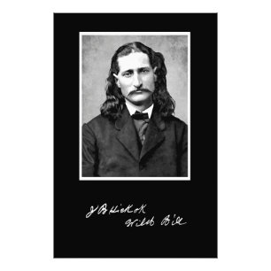 'Wild Bill' James Butler Hickok in zijn eerste Foto Afdruk