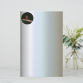 Wild Bird on Branch Briefpapier (Staand voorkant)