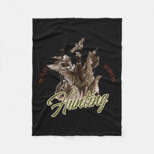 Wild Bird T Shirt Wildlife Hunting Fleece Deken