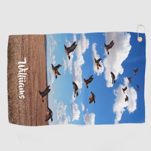 Wild Birds Canards Golf Serviette (Horizontal)