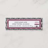 Wild Birthday Cake HP Visitekaartje (Achterkant)