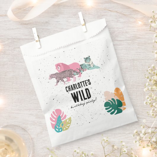 Wild Birthday Party Oerwoud Animals Kids Verjaarda Bedankzakje (Geknipt)
