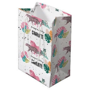 Wild Birthday Party Oerwoud Animals Kids Verjaarda Medium Cadeauzakje