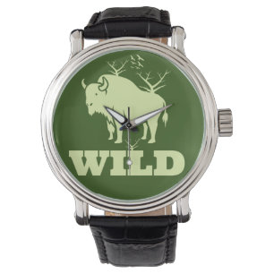 Wild bison horloge