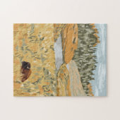 Wild Bison Meadow Nature Jigsaw Puzzle (Horizontal)