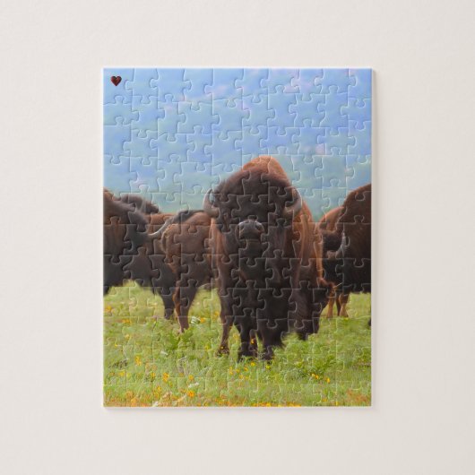 Wild Bison Oklahoma Legpuzzel (Verticaal)