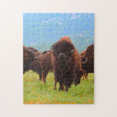 Wild Bison Oklahoma. Legpuzzel (Verticaal)