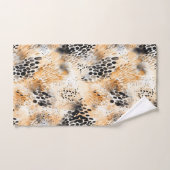 Wild Black Cream Leopard Animal Bad Handdoek (Handdoek)