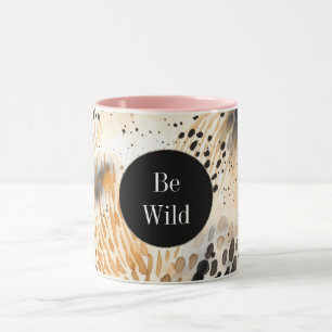 Wild Black Cream Leopard Animal Mok