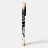 Wild Black Cream Leopard Animal Print Case-Mate iPhone Case (Achterkant / Rechts)