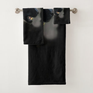 Wild Black Jaguar Bad Handdoek