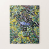 Wild Blue Jay Bird Art Puzzle Legpuzzel (Verticaal)