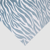 Wild Blue Zebra Print Ombre Tissuepapier (Detail)