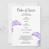 Wild Bluebell Dans l'amour Carte funéraire mémoire (Dos)