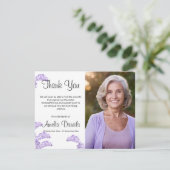 Wild Bluebell Funeral Merci Cartes (Debout devant)