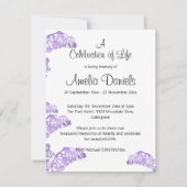 Wild Bluebell viering van het leven Kaart (Voorkant)