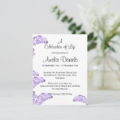 Wild Bluebell viering van het leven Kaart (Staand voorkant)