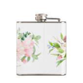 Wild Blush Botanical Letter E Monogram Heupfles (Achterkant)