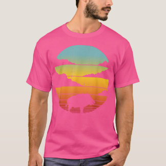 Wild Boar Retro Vintage 60-70-jaren Mannen Vrouwen T-shirt