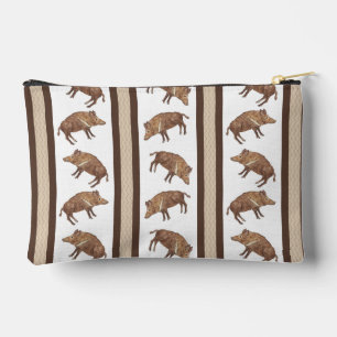 Wild Boar Stripe Zipper Pouch Etui