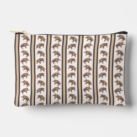 Wild Boar Stripe Zipper Pouch Etui (Voorkant)