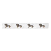 Wild Boar Wire Haire Dachshund Cute Cartoon Dogs Lint (Voorkant)