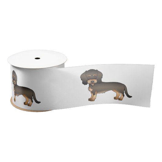 Wild Boar Wire Haire Dachshund Cute Cartoon Dogs Lint (Spoel)