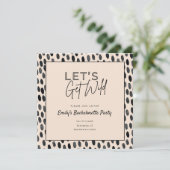 Wild Boho Bachelorette Party Invitation Itinéraire (Debout devant)