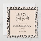 Wild Boho Bachelorette Party Invitation Itinéraire (Devant)