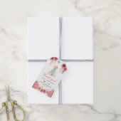 Wild Boho Verjaardag Dank je wel Favor Cadeaulabel (Met Touw)