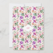 Wild Botanical Maximalism Wedding Kaart (Achterkant)