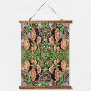 Wild Brown padroom Cluster Abstract Hangend Wandkleed