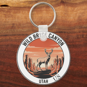 . Wild Bryce Canyon Utah Souvenir Sleutelhanger