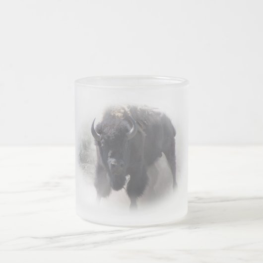 Wild Buffalo-frosted Coffe-Mok Matglas Koffiemok (Center)