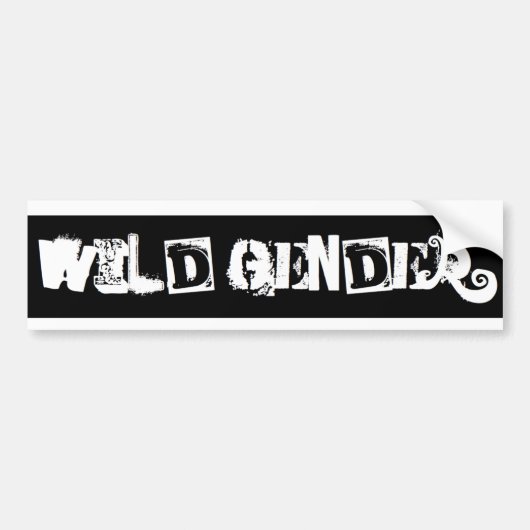 Wild Bumper Bumpersticker (Voorkant)