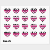 WIld Bunco Player zebra Animal Print Hart Sticker (Vel)