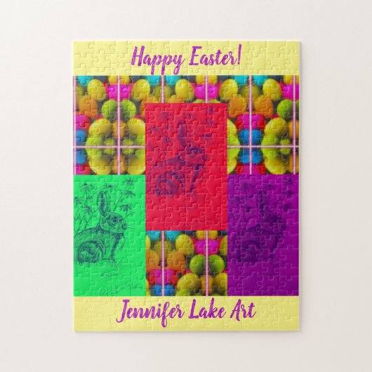 Wild Bunny Sketch Puzzle Legpuzzel (Verticaal)